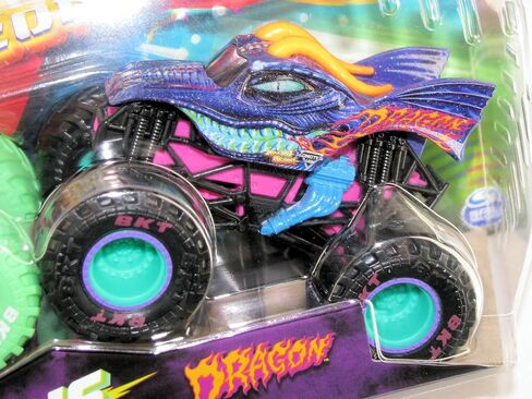 Monster Jam 2023 Nitro Neon Series 2-Pack Blue Thunder vs Dragon in Saudi Arabia