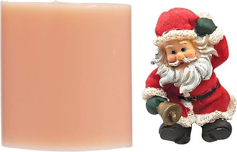 ووبودي قوالب شمع سيليكون بتصميم سانتا كلوز ثلاثي الابعاد لعيد الميلاد بتصميم سانتا كلوز، قالب صابون مصنوع يدويا من الايبوكسي والراتنج لصنع شمع العسل واللوشن والتلوين والجص والعلاج العطري وتزيين الكيك in Kuwait