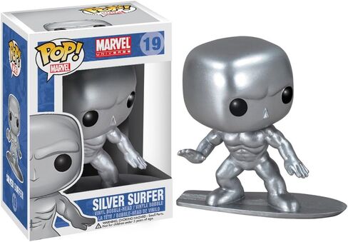 Funko POP Marvel Bobble Figure, Silver Surfer in Saudi Arabia