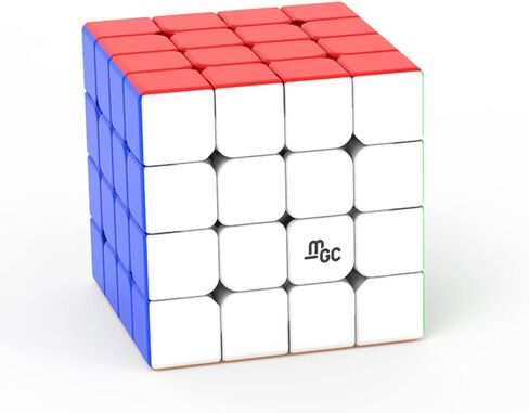 اليوبيك مكعب سحري من يونج جون واي جيه MGC4 4×4 اصدار ام جي سي 4 ام اصدار ثلاثي الابعاد بدون ملصقات + حامل مكعب وشنطة مكعب in Kuwait