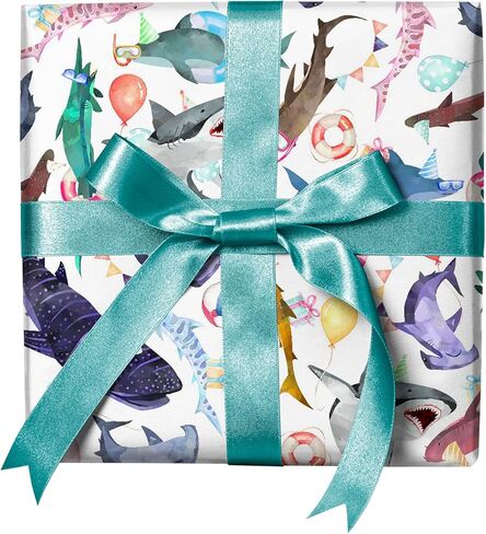 REVEL & Co Romantic Pastel Floral Folded Wrapping Paper, 2 feet x 10 feet Folded gift wrap with dainty flowers in Kuwait