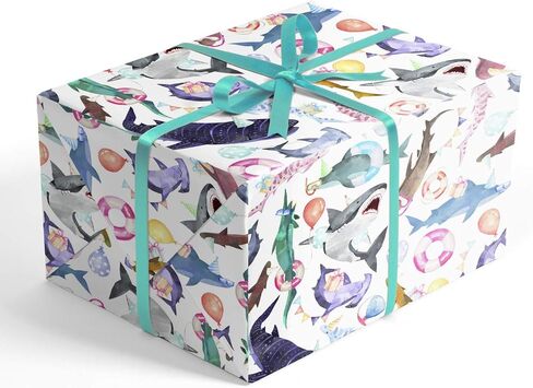 REVEL & Co Romantic Pastel Floral Folded Wrapping Paper, 2 feet x 10 feet Folded gift wrap with dainty flowers in Kuwait