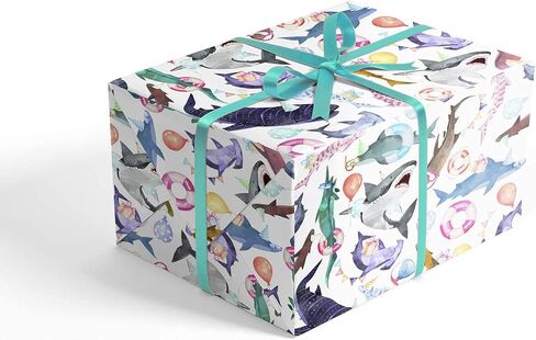 REVEL & Co Romantic Pastel Floral Folded Wrapping Paper, 2 feet x 10 feet Folded gift wrap with dainty flowers in Kuwait