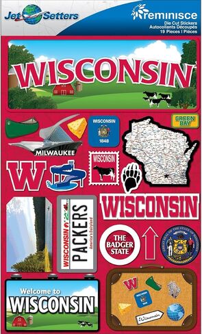 Reminisce Jet Setters 2 3-Dimensional Sticker, Wisconsin in Saudi Arabia