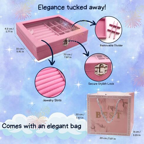 مجموعة صناعة الأساور الساحرة من أثينا إليمنتس، مجموعة صنع المجوهرات DIY للفتيات، 67 قطعة من سحر الأساور لصنع الأساور والفنون والحرف اليدوية للفتيات من سن 7 إلى 12 عامًا مع صندوق مجوهرات (وردي) in Kuwait