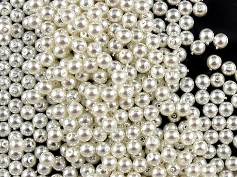 Set of Genuine Czech Glass Round Black Beads 3mm, 4mm, 6mm, 8mm. Total 275+ in Saudi Arabia