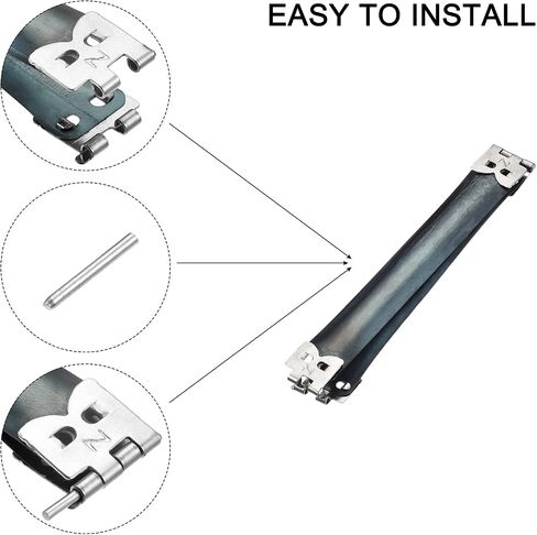 HARFINGTON Metal Internal Flex Frame - 10Pcs 70mm/2.8" Handbag Hinges Spring Clips for Coin Bag Sewing Purse Making DIY in Kuwait