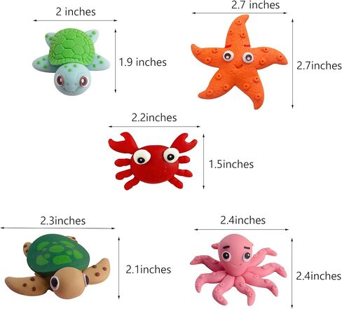 Huathy Handmade Ocean Sea Animals Cake Toppers for Under the Sea Theme birthday Party Decorations 5 pcs in Saudi Arabia