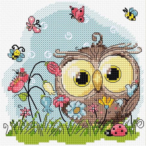 Cross Stitch Kit Luca-S - Happy Owl B1401 in Saudi Arabia