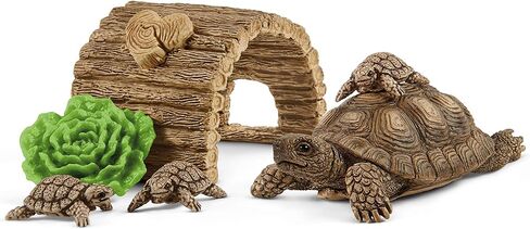 Schleich Wild Life 6-Piece Tortoise Toy Figure with Hatchlings and Turtle Home Playset for Kids Ages 3-8 (42506n) in Saudi Arabia