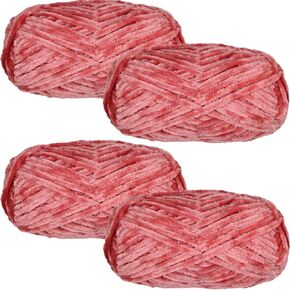 12 PCS Soft Chenille Yarn Velvet Yarn for Crocheting,Fluffy Yarn for Knitting and Crochet DIY Craft,Warm Yarn for Blanket Bag Hat Scarve Clothe Gloves Slippers Doll(White+Blue+Pink+Red+Black+Green) in Saudi Arabia