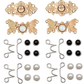 8 مجموعات من دبابيس زر شد الخصر البنطلونات الجينز الكبيرة جدا، زر شد الخصر للبنطلونات وحزام الخصر، مشابك شد البنطلونات in Kuwait