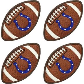 LIDEV 4 قطعة شكل الرجبي بقع التطريز DIY عزر الحديد على أو خياطة على بقع يزين للسترات الجينز الملابس حقائب الظهر in Kuwait