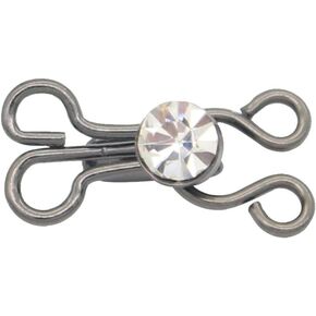 HEALLILY Clothing Hooks 50 Pairs Sewing Hooks and Eyes Closure for Bra and Clothing Fur Coat Jacket Pants Silver Bra Connector Buckle in Saudi Arabia