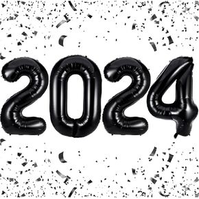 بالونات ارقام سوداء 2021 - بالونات مايلر من رقائق الالومنيوم الفاخرة مقاس 40 انش لمستلزمات حفلات المهرجانات 2021 وديكورات التخرج in Kuwait