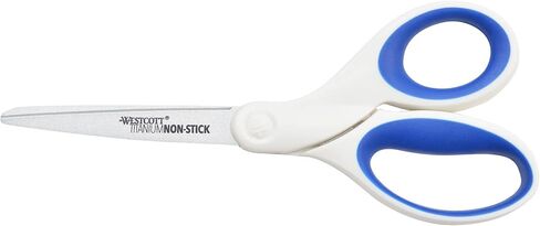 Westcott® Titanium Bonded Non-Stick Scissors, 7", Pointed, Blue/White in Saudi Arabia