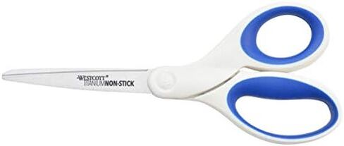 Westcott® Titanium Bonded Non-Stick Scissors, 7", Pointed, Blue/White in Saudi Arabia