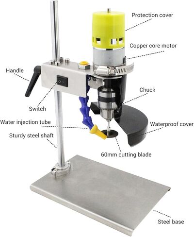 قاطع الزجاجات الزجاجية، آلة قطع الزجاجات الكهربائية من ويتول مع 7 سرعات متغيرة لصناعة الزجاجات الزجاجية البيضاوية المستديرة على شكل زهور in Kuwait