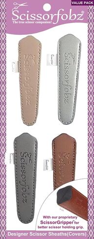 مقصات مقصات مقصات مصممة من SCISSORFOBZ أغطية واقية - لمقصات التطريز الصغيرة - تصميم بيزلي أخضر متعدد الألوان -#SS-295 in Kuwait