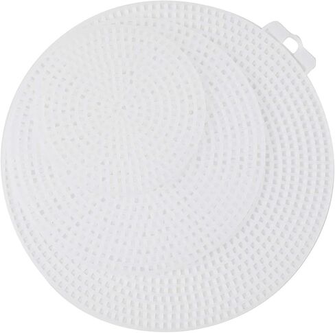 Tosnail 60 Pack 3", 4.5", 5.75" Round Plastic Canvas Mesh Sheets, Plastic Canvas Circle Plastic Mesh Mat for Embroidery, Crafting in Saudi Arabia