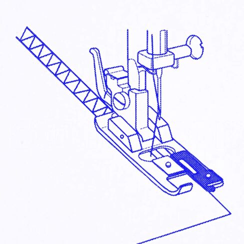 DREAMSTITCH SA-135, 200132008 Snap On Overlock Overcast Presser Foot - Fits All Low Shank for Singer,Brother,Babylock,Euro-Pro,Janome(New Home),Kenmore,White,Juki,Simplicity,Elna Sewing Machine in Saudi Arabia