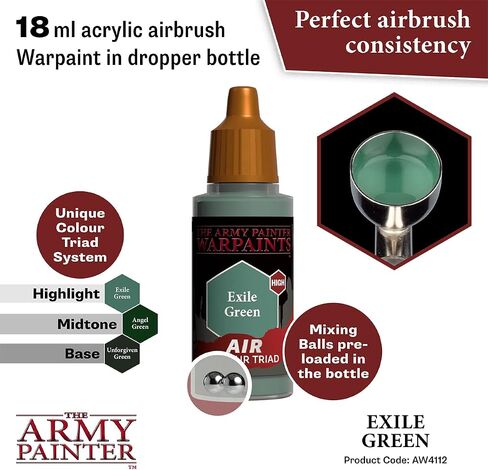The Army Painter Warpaints Air Wyrmling Red - Non-Toxic Water Based Airbrush paint – acrylic paint and primer for Tabletop Roleplaying, Boardgames, and Wargames Miniature Model Painting in Saudi Arabia