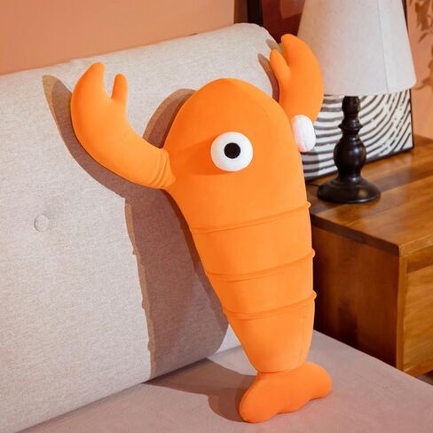 XIZHI Lobster Plush Stuffed Animal Lobster Plush Toy Lobster Pillow Suitable for Christmas and Birthday with Huggable Gifts (Red B) in Saudi Arabia