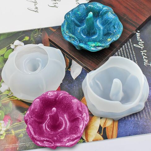Ring Holder Resin Mold, SENHAI Rose Shaped Ring Holder Molds & Silicone Resin Ring Mold, for DIY Rings, Ring Stand, Jewelry Holder Dish, Ring Jewelry Display Stand, Art Craft Home Décor in Saudi Arabia