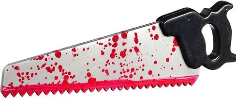 Horror Bloody Plastic Saw Prop (20.25") - 1 Pc. - Realistic Design, Perfect For Halloween Parties, Haunted Houses, Pranks & More in Saudi Arabia
