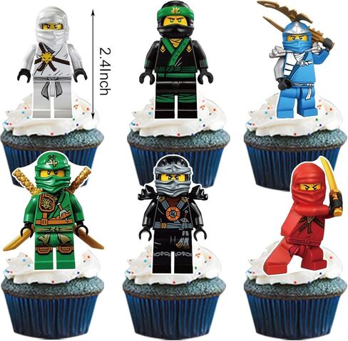 لوازم حفلات عيد ميلاد النينجا، بالونات زينة خلفية بطابع النينجا، لافتة علوية للكيك، ديكورات حفلات أعياد الميلاد، زينة حفلات أعياد الميلاد للأولاد النينجا المحارب in Kuwait