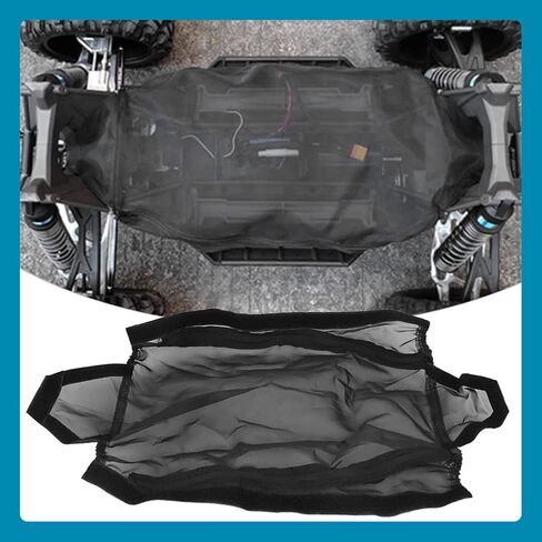Tbest Chassis Dust Cover, Nylon Mesh Dust Resistant Chassis RC Resistant Protective Cover Vehicle Parts fit for 77076-4 Car Model Xmaxx Cover Dust Cover in Saudi Arabia
