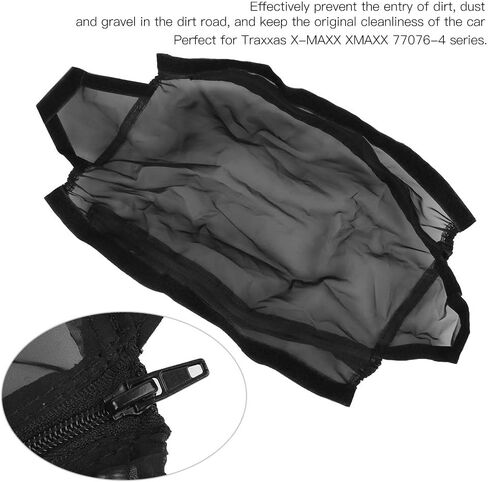 Tbest Chassis Dust Cover, Nylon Mesh Dust Resistant Chassis RC Resistant Protective Cover Vehicle Parts fit for 77076-4 Car Model Xmaxx Cover Dust Cover in Saudi Arabia