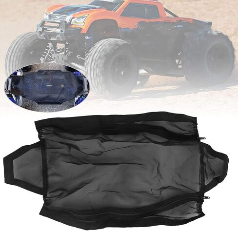Tbest Chassis Dust Cover, Nylon Mesh Dust Resistant Chassis RC Resistant Protective Cover Vehicle Parts fit for 77076-4 Car Model Xmaxx Cover Dust Cover in Saudi Arabia