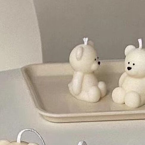 WOPODI لطيف الدب قالب من السيليكون الراتنج صب شمعة قوالب 3D جميل يجلس تيدي بير DIY العفن الحرف الحيوانات فندان العفن المعطرة شمعة موس الصابون سلاسل المفاتيح المعلقات تزيين الكعكة بوليمر كلاي in Kuwait