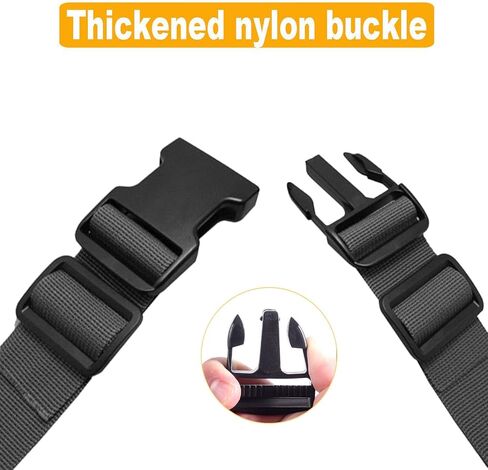 Buckles Strap 1 Inch: 12 PCS Quick Side Release Buckles Dual Adjustable, 24 PCS Tri-glide Slide Clip, 6 Yard Nylon Webbing Straps for DIY Making Luggage Strap, Pet Collar Backpack Repair in Kuwait
