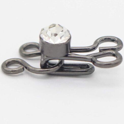 HEALLILY Clothing Hooks 50 Pairs Sewing Hooks and Eyes Closure for Bra and Clothing Fur Coat Jacket Pants Silver Bra Connector Buckle in Saudi Arabia