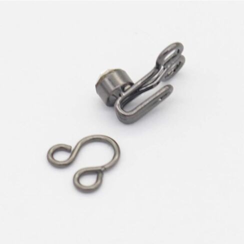 HEALLILY Clothing Hooks 50 Pairs Sewing Hooks and Eyes Closure for Bra and Clothing Fur Coat Jacket Pants Silver Bra Connector Buckle in Saudi Arabia