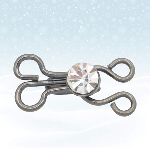 HEALLILY Clothing Hooks 50 Pairs Sewing Hooks and Eyes Closure for Bra and Clothing Fur Coat Jacket Pants Silver Bra Connector Buckle in Saudi Arabia
