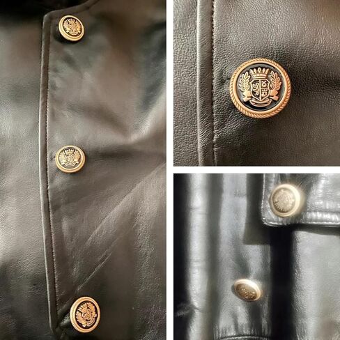 20 قطعة أزرار سوداء للسترة - أزرار ذهبية معدنية 15 مم 20 مم لسترة الرجال والنساء أزرار للخياطة، والمعاطف الرياضية، والبدلات، والزي الرسمي، والسترة in Kuwait