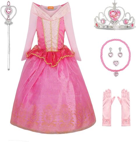 Cutey May Little Girls Princess Dress up Cosplay Costume Halloween Birthday Role Play Party in Kuwait