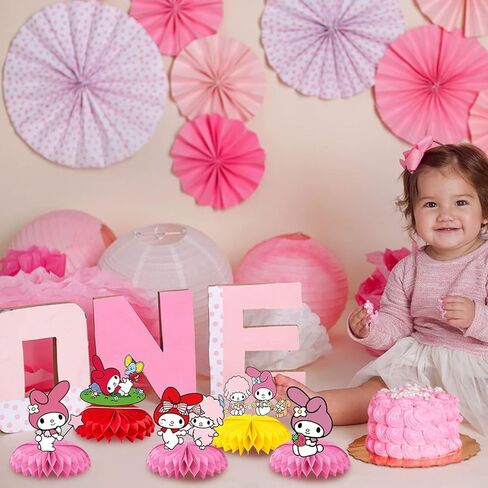 8 قطع من ديكورات طاولة الحفلات ماي ميلودي، قطع مركزية للطاولات على شكل قرص العسل لتزيين الطاولة من ماي ميلودي in Kuwait