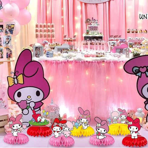 8 قطع من ديكورات طاولة الحفلات ماي ميلودي، قطع مركزية للطاولات على شكل قرص العسل لتزيين الطاولة من ماي ميلودي in Kuwait