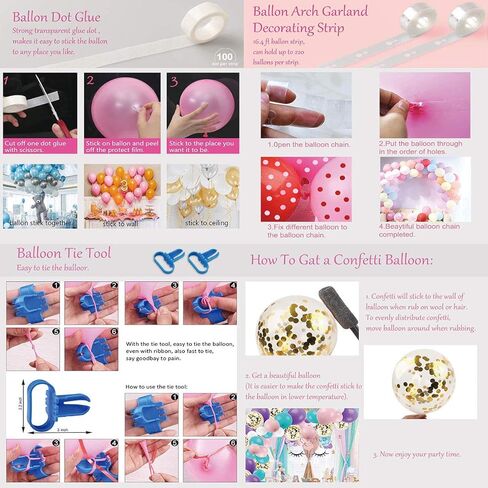 لوازم حفلات عيد ميلاد يونيكورن للبنات، خلفية حفلات يونيكورن قوس قزح ومجموعة بالونات لخلفية الصور، هدية خلفية للصور in Kuwait