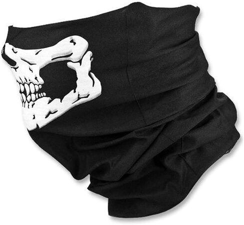 Mllxon Halloween Skull Bandana Face Mask Day Of The Dead Skeleton Face Mask for Cosplay Masquerade Costume Party Accessories Photo Props in Kuwait