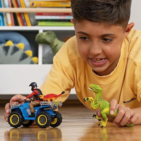 Schleich Dinosaurs, Dinosaur Toy Set for Boys and Girls, Quad Escape from Velociraptor Set with ATV Truck, Ages 4+ in Saudi Arabia