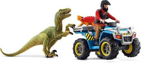 Schleich Dinosaurs, Dinosaur Toy Set for Boys and Girls, Quad Escape from Velociraptor Set with ATV Truck, Ages 4+ in Saudi Arabia