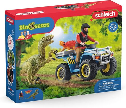 Schleich Dinosaurs, Dinosaur Toy Set for Boys and Girls, Quad Escape from Velociraptor Set with ATV Truck, Ages 4+ in Saudi Arabia