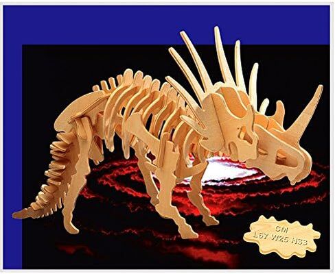 Wooden 3D Styracosaurus PuzzleLarge Dinosaur Puzzle in Saudi Arabia