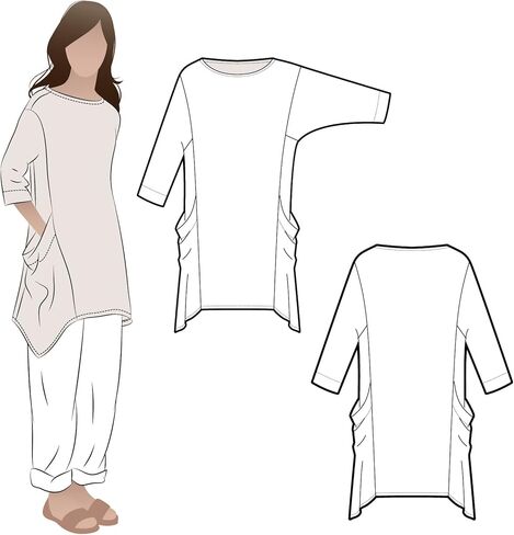 Style Arc Sewing Pattern - Kaye Tunic (Sizes 04-16) in Kuwait