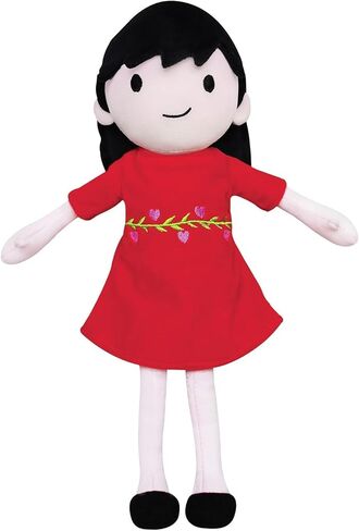 دمية ناعمة دير جيرل من ميري ميكرز، مقاس 33 سم، مستوحاة من كتاب الأطفال الأكثر مبيعًا من تأليف إيمي كروس روزنتال وباريس روزنتال، باللون الأحمر in Kuwait